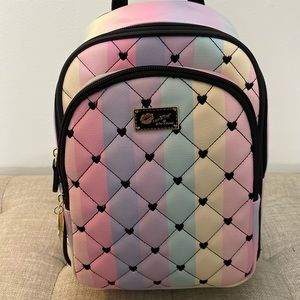 Betsey johnson ombre rainbow backpack